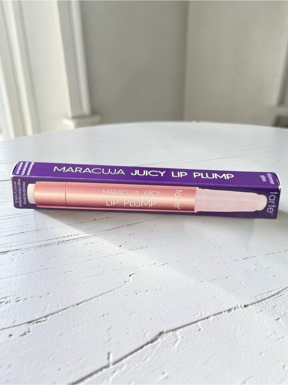 tarte Maracuja Juicy Lip Plump Pearl Shimmer Glass NIB NWT